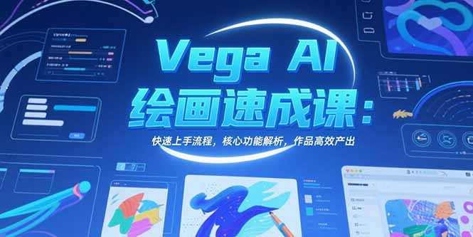 Vega AI绘画速成课：快速上手流程，核心功能解析，作品高效产出网赚项目-副业赚钱-互联网创业-资源整合御文网赚