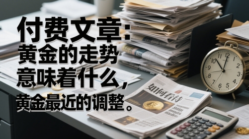 付费文章：黄金的走势意味着什么，如何看待黄金最近的调整网赚项目-副业赚钱-互联网创业-资源整合御文网赚