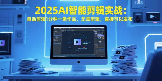 2025AI智能剪辑实战：自动剪辑1分钟一条作品，无需剪辑，直接可以发布网赚项目-副业赚钱-互联网创业-资源整合御文网赚