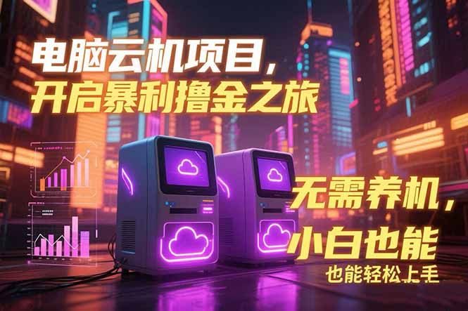 442a5219c3910e8e45b1eab1634de099.jpeg 电脑云机项目 暴力撸金玩法,不需要养机 配置没有要求 单机100个窗口一…
