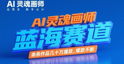 AI灵魂画师，蓝海赛道，条条作品几十W播放，爆款不断网赚项目-副业赚钱-互联网创业-资源整合御文网赚