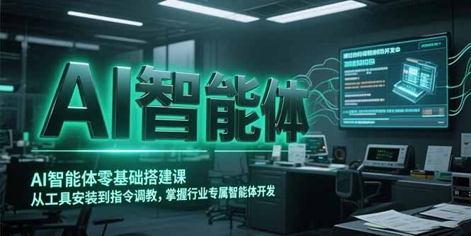 AI智能体零基础搭建课，从工具安装到指令调教，掌握行业专属智能体开发…网赚项目-副业赚钱-互联网创业-资源整合御文网赚