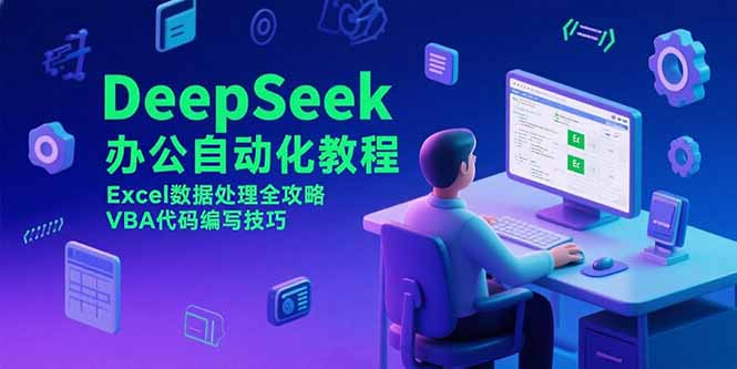 DeepSeek办公自动化教程，Excel数据处理全攻略，VBA代码编写技巧网赚项目-副业赚钱-互联网创业-资源整合御文网赚