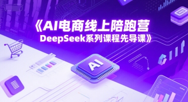 AI电商线上陪跑营，DeepSeek系列课程先导课网赚项目-副业赚钱-互联网创业-资源整合御文网赚