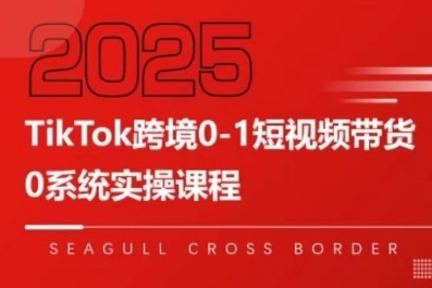 TikTok跨境0-1短视频带货，系统拆解TikTok跨境带货全链路，实现跨境可持续盈利网赚项目-副业赚钱-互联网创业-资源整合御文网赚