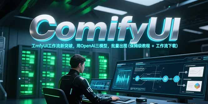 ComfyUI工作流新突破，用OpenAI三模型，批量出图(保姆级教程+工作流下载网赚项目-副业赚钱-互联网创业-资源整合御文网赚