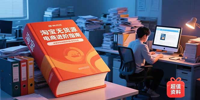 淘宝无货源电商进阶指南，包含新人课、进阶课，配套资料，蓝海选品等网赚项目-副业赚钱-互联网创业-资源整合御文网赚
