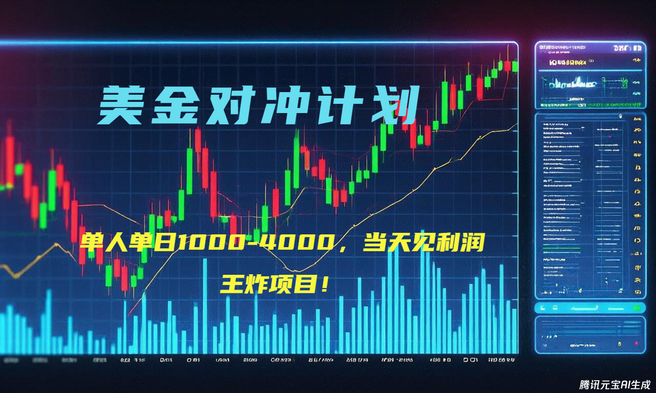 2025年最暴力项目“美金先登计划”最新最强对冲战法，每日实际收益1K-4K网赚项目-副业赚钱-互联网创业-资源整合御文网赚