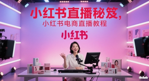 小红书直播秘笈，小红书电商直播教程网赚项目-副业赚钱-互联网创业-资源整合御文网赚