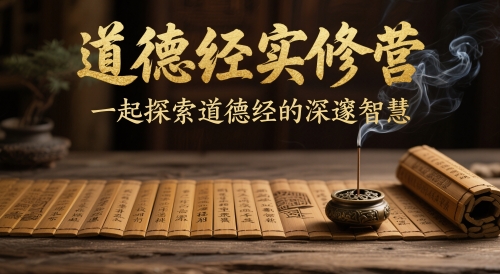 道德经实修营，一起探索道德经的深邃智慧网赚项目-副业赚钱-互联网创业-资源整合御文网赚