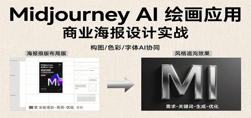 Midjourney AI绘画应用，关键词指令解析、漫画头像制作、海报设计、3D人物生成等网赚项目-副业赚钱-互联网创业-资源整合御文网赚