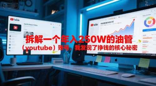 付费文章：拆解一个年入250W的油管(youtube)账号，我发现了挣钱的核心秘密网赚项目-副业赚钱-互联网创业-资源整合御文网赚