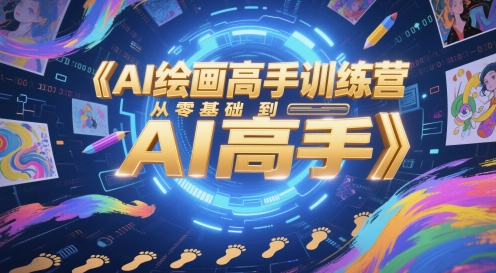 AI绘画高手训练营，从零基础到AI高手网赚项目-副业赚钱-互联网创业-资源整合御文网赚