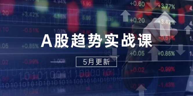 A股趋势实战课：主力动向+政策红利，2025全年策略5月更新网赚项目-副业赚钱-互联网创业-资源整合御文网赚