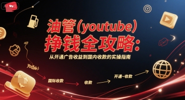 油管(youtube)挣钱全攻略：从开通广告收益到国内收款的实操指南网赚项目-副业赚钱-互联网创业-资源整合御文网赚