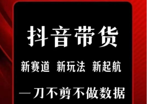 抖音短视频一刀不剪带货，不剪辑，不直播，每天发个视频，等着出单获取带货佣金网赚项目-副业赚钱-互联网创业-资源整合御文网赚