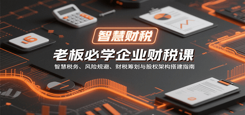 老板必学企业财税课：智慧税务、风险规避、财税筹划与股权架构搭建指南网赚项目-副业赚钱-互联网创业-资源整合御文网赚