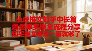 小说推文知乎中长篇爆单实操全流程分享，知乎推文看这一篇就够了网赚项目-副业赚钱-互联网创业-资源整合御文网赚