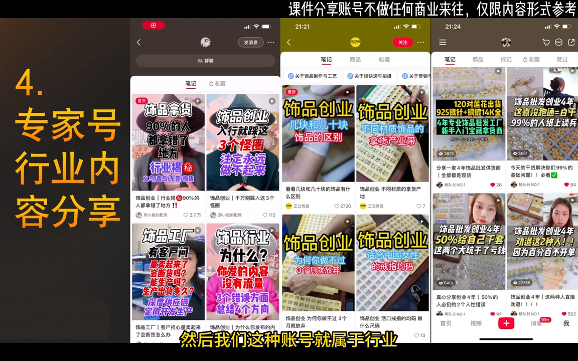 抖音+小红书饰品卖货：货源、开店、内容全教会