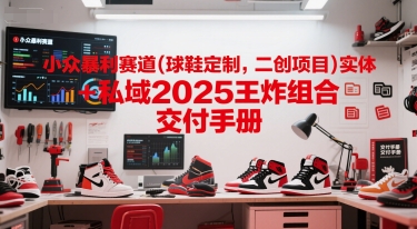 小众暴利赛道(球鞋定制，二创项目)实体+私域2025王炸组合  交付手册网赚项目-副业赚钱-互联网创业-资源整合御文网赚