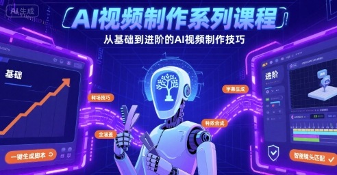 AI视频制作系列课程，从基础到进阶的AI视频制作技巧全涵盖网赚项目-副业赚钱-互联网创业-资源整合御文网赚