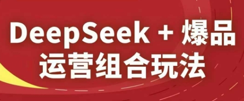 DeepSeek+爆品运营组合玩法，2025淘系精品课网赚项目-副业赚钱-互联网创业-资源整合御文网赚