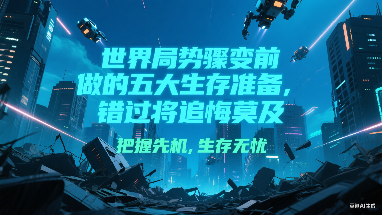 付费文章《世界局势骤变前必做的五大生存准备，错过将追悔莫及》网赚项目-副业赚钱-互联网创业-资源整合御文网赚