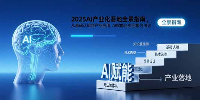 2025AI产业化落地全景指南，从基础认知到产业应用，AI赋能企业完整方法论网赚项目-副业赚钱-互联网创业-资源整合御文网赚