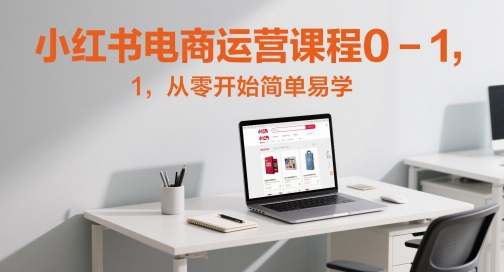 小红书电商运营课程0-1，从零开始简单易学网赚项目-副业赚钱-互联网创业-资源整合御文网赚