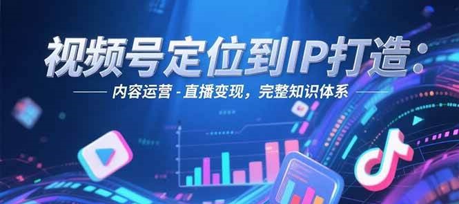 视频号定位到IP打造：账号搭建-内容运营-直播变现，完整知识体系网赚项目-副业赚钱-互联网创业-资源整合御文网赚