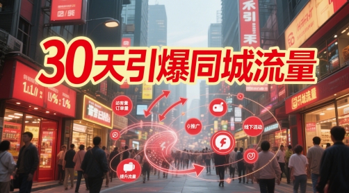 30天引爆同城流量：团购篇 认知篇 流量篇 来客篇 达人篇 老板人设IP篇 投流篇网赚项目-副业赚钱-互联网创业-资源整合御文网赚
