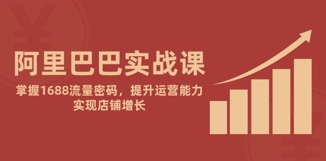阿里巴巴实战课：掌握1688流量密码，提升运营能力，实现店铺增长网赚项目-副业赚钱-互联网创业-资源整合御文网赚